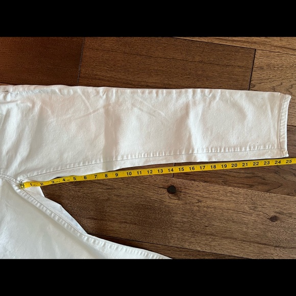 Mango grace crop slim fit cream jeans size 4/36 - Picture 3 of 7